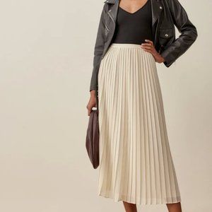 NWT Reformation Pleated Maxi Skirt S Small